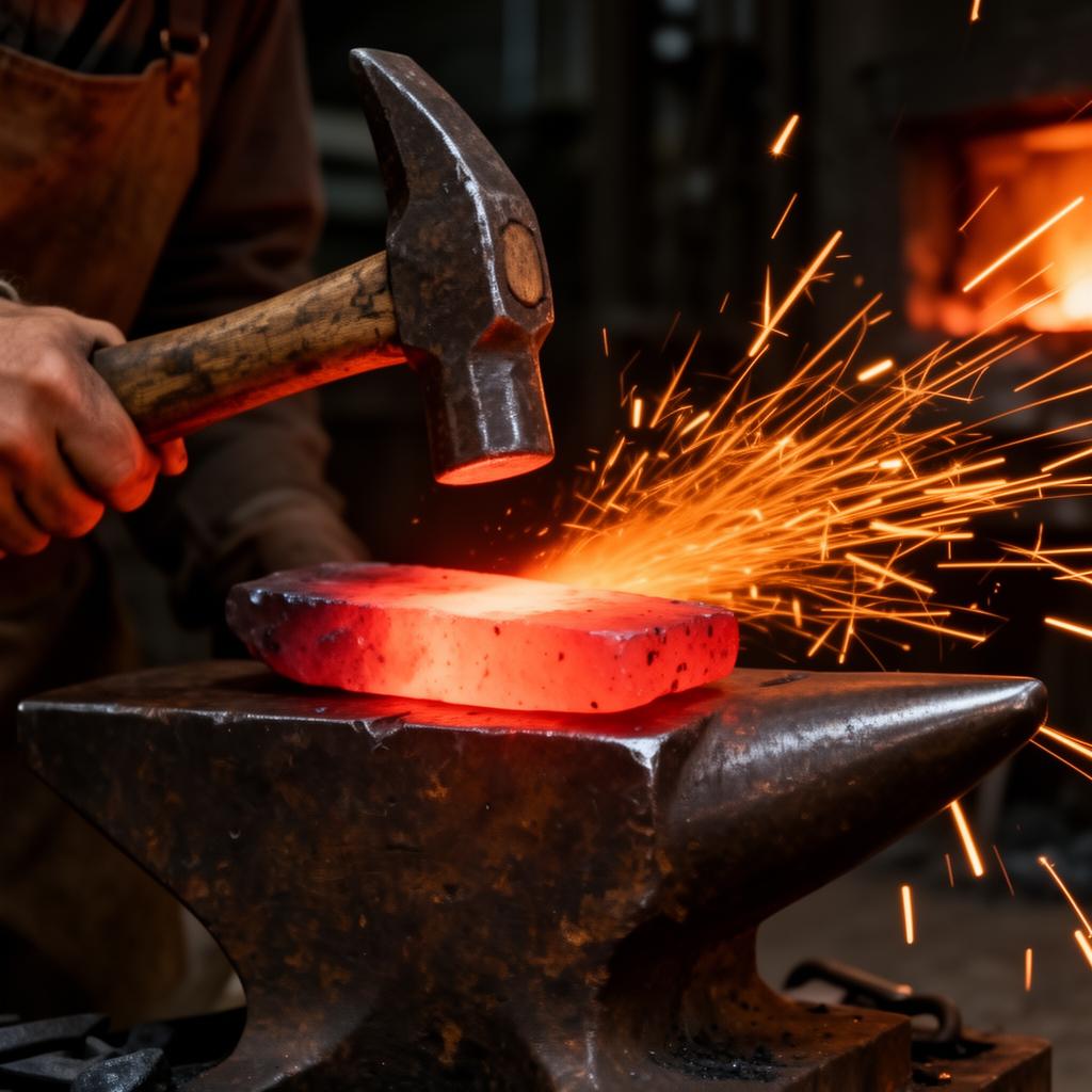Forging iron